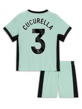 Billige Chelsea Marc Cucurella #3 Tredjedraktsett Barn 2023-24 Kortermet (+ Korte bukser)